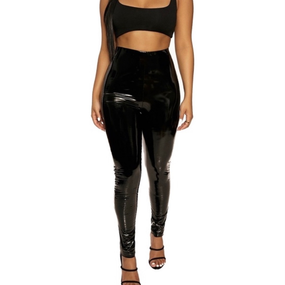 Naked Wardrobe Vinyl Leggings